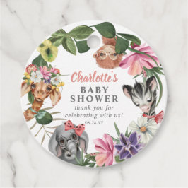 Etiquetas Para Recuerdos Animales salvajes de safari salvajes Baby Shower d