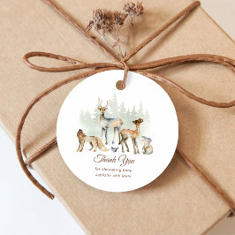 Etiquetas Para Recuerdos Animals Forest Woodland Baby Shower