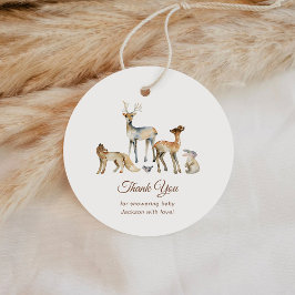 Etiquetas Para Recuerdos Animals Woodland Baby Shower Gracias