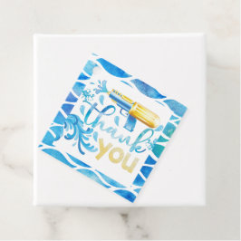 Etiquetas Para Recuerdos Aniversario de la pistola de agua Gracias por las 