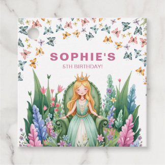 Etiquetas Para Recuerdos Aniversario de la Princesa Forestal Encantada