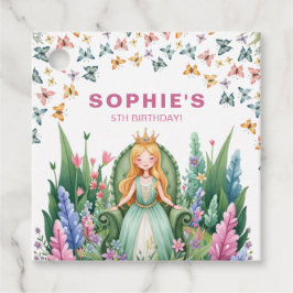 Etiquetas Para Recuerdos Aniversario de la Princesa Forestal Encantada