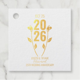 Etiquetas Para Recuerdos Aniversario del Boda clásico