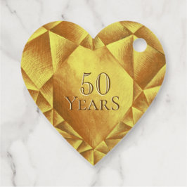 Etiquetas Para Recuerdos Aniversario del Boda del Corazón de la Citrina de 