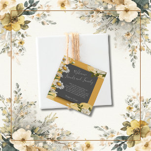 Etiquetas Para Recuerdos anónimo negro Vintage Margaret Flower Elegance