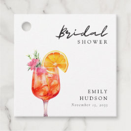 Etiquetas Para Recuerdos Aperol Spritz Floral Despedida de Soltera