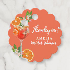 Etiquetas Para Recuerdos Aperol spritz Limón cítrico Naranja Despedida de s