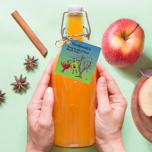 Etiquetas Para Recuerdos Apple Pals Funny Personalizado Cider Pie y más