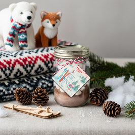 Etiquetas Para Recuerdos Après Bébé Ski Baby Woodland Animals Winter