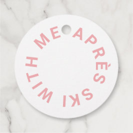 Etiquetas Para Recuerdos Après Ski With Me Fiesta de Despedida Rosa 