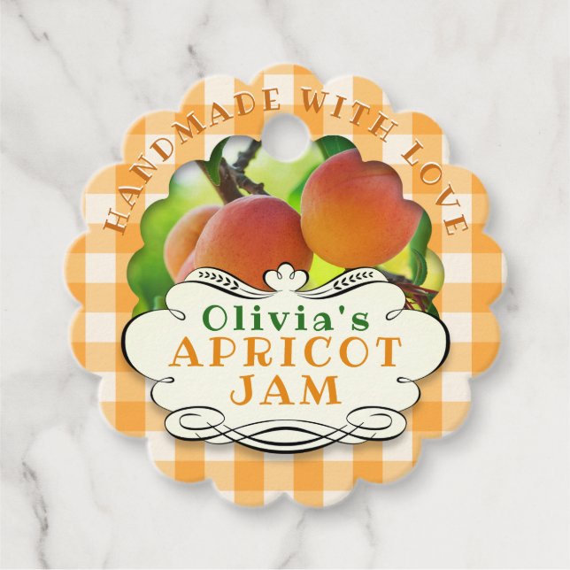 Etiquetas Para Recuerdos Apricot Jam (Anverso)