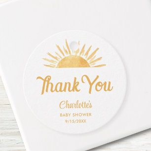 Etiquetas Para Recuerdos Aquí Viene El Hijo Baby Shower Gracias