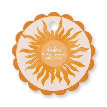 Aquí viene el hijo del Baby Shower amarillo boho