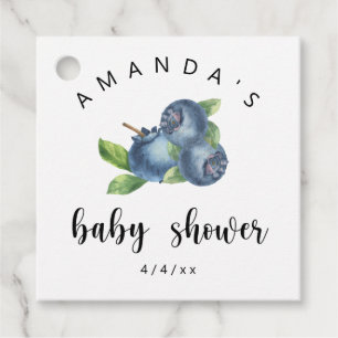 Etiquetas Para Recuerdos Arándanos - Baby shower