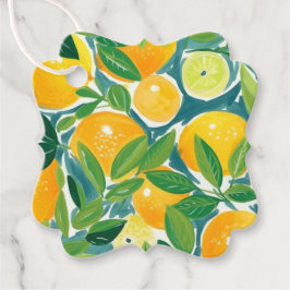 Etiquetas Para Recuerdos Árbol de cítricos artesanal limones naranjas limas