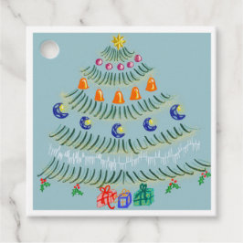 Etiquetas Para Recuerdos árbol de Navidad