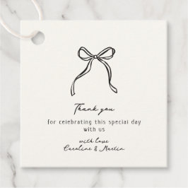 Etiquetas Para Recuerdos Arco caprichoso, boda dibujado a mano gracias