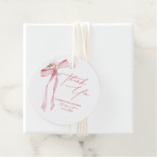 Etiquetas Para Recuerdos Arco Rosa Flores Agradecimiento Baby Shower