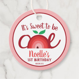 Etiquetas Para Recuerdos Arcoiris de Apple, dulce de ser uno, primer cumple