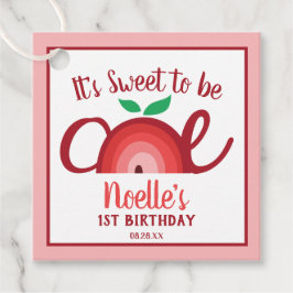 Etiquetas Para Recuerdos Arcoiris de Apple, dulce de ser uno, primer cumple