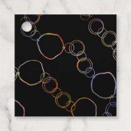 Etiquetas Para Recuerdos Arcoiris de cadena circular