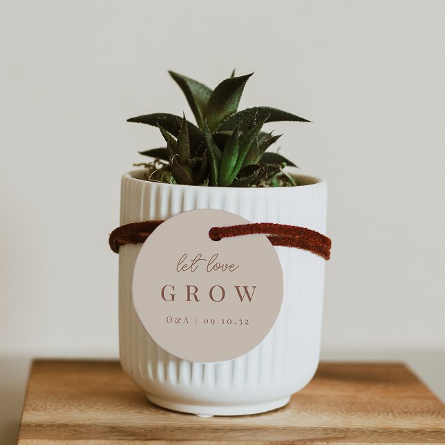 Etiquetas Para Recuerdos Arena y roya | Dejar que el amor crezca planta o s (Subido por el creador)