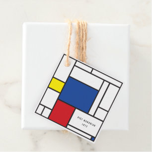 Etiquetas Para Recuerdos Arte Moderno De Stijl Geométrico Minimalista Mondr