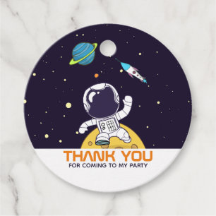 Etiquetas Para Recuerdos Astronauta espacial explorando el espacio exterior