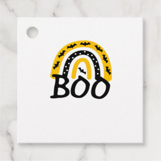 Etiquetas Para Recuerdos Aterrador arcoiris y espeluznante Halloween
