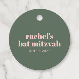 Etiquetas Para Recuerdos Audaz tipografía verde rosado moderno personalizad