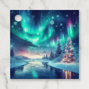 Etiquetas Para Recuerdos aurora borealis/Navidades/invierno