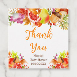 Etiquetas Para Recuerdos Autumn Fall Harvest Baby Shower Thank You