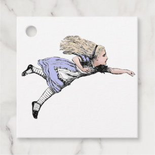 Etiquetas Para Recuerdos Aventura de Alice volando en el País de las Maravi