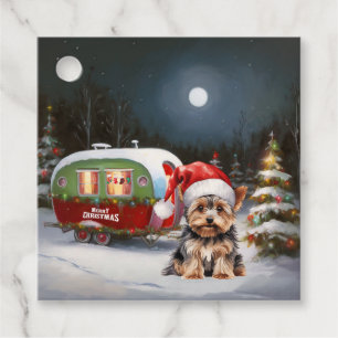 Etiquetas Para Recuerdos Aventura de los Navidades de la Caravana Terrier d