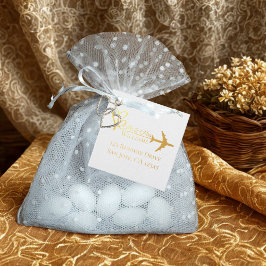 Etiquetas Para Recuerdos Avión de Boda de viajes y aviación moderna