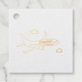 Etiquetas Para Recuerdos Avión Personalizable