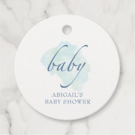 Etiquetas Para Recuerdos Azul bebé, Baby Shower