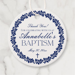 Etiquetas Para Recuerdos Azul Talavera Tile Fiesta Española Baptismo Círcul