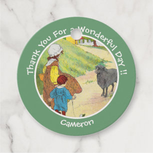 Etiquetas Para Recuerdos Baa, Baa, Black Sheep Birday Party Collection