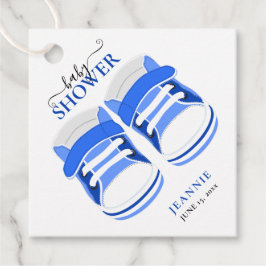 ETIQUETAS PARA RECUERDOS BABY BOY BLUE BOOTIES BABY SHOWER