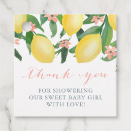 Etiquetas Para Recuerdos Baby Girl Lemons Baby Shower Gracias