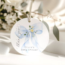 Baby in Bloom Blue Bow Floral Gracias