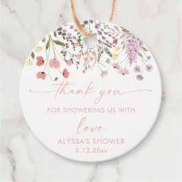 Etiquetas Para Recuerdos Baby In Bloom Boho Wildflower Baby Shower