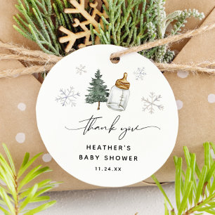 Etiquetas Para Recuerdos Baby It's Cold Outside Baby Shower Gracias