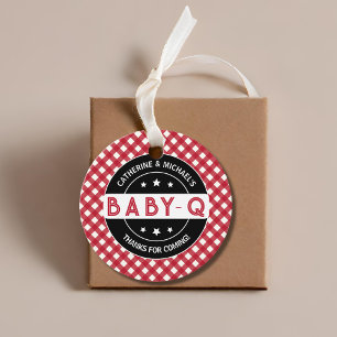 Etiquetas Para Recuerdos Baby-Q BBQ Barbecue Baby Shower