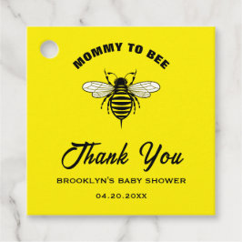 Etiquetas Para Recuerdos Baby Shower Amarillo Negro Mommy To Bee Genial con