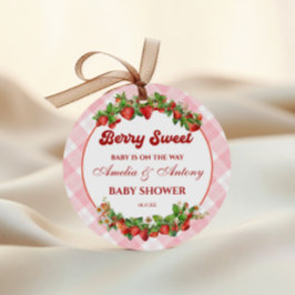 Etiquetas Para Recuerdos Baby Shower Berry Sweet Strawberry