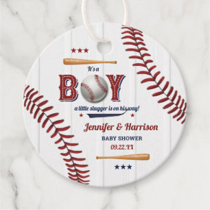 Etiquetas Para Recuerdos Baby Shower Boys Baseball