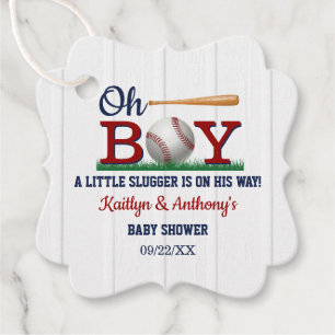 Etiquetas Para Recuerdos Baby Shower Boys de Béisbol