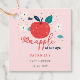 Etiquetas Para Recuerdos Baby Shower, Chica de Apple of Our Eye Fall